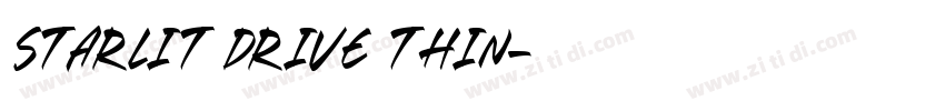 Starlit Drive Thin字体转换
